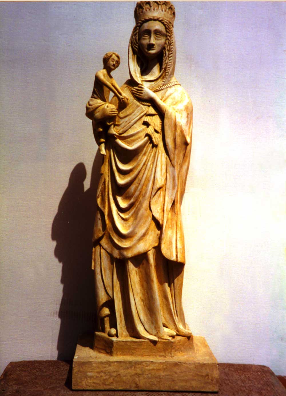 Harry James life size model of the virgin alabaster