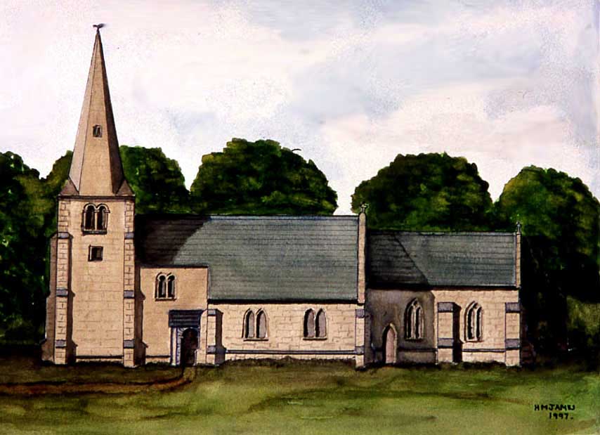 Painting of Flawford by Harry James