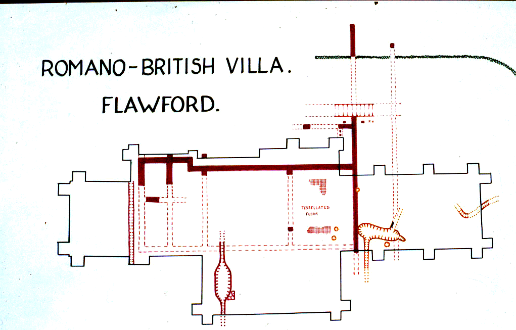 Plan of the Romano-British villa