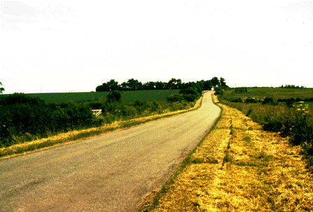 View up road to Flawford